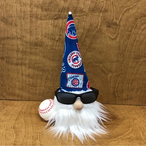 Cubs Baseball Gnome MLB Chicago Sports Fan Ball Sunglasses Bear Gift Team Retro - Picture 6 of 6
